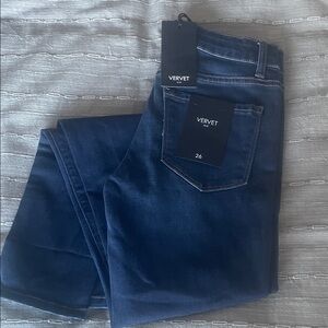 Vervet Women's Dark Blue Skinny Jeans